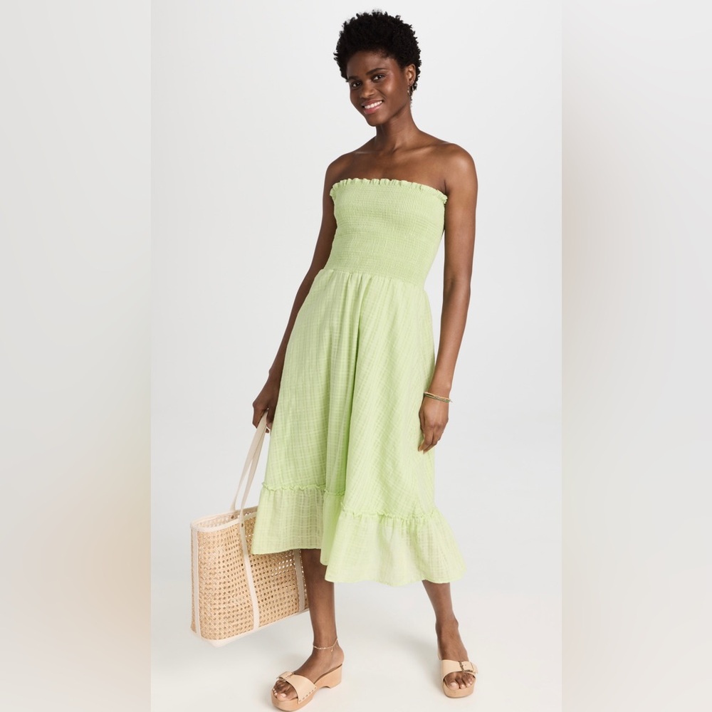 NWT Piexoto Eddie midi dress 👗 in green color called Keylime Crush.